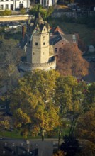 The Round Tower, landmark of Andernach, corner defence tower in the town wall, defence tower,
