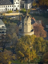 The Round Tower, landmark of Andernach, corner defence tower in the town wall, defence tower,