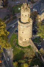 The Round Tower, landmark of Andernach, corner defence tower in the town wall, defence tower,