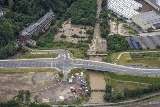 Aerial photo, flood, floods, Altenhagen, Hagen, Ruhr area, North Rhine-Westphalia, Germany, DE,