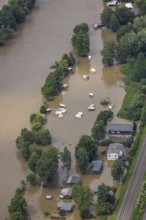 Aerial photo, Ruhr floods, flooding, Annen, Witten, Ruhr area, North Rhine-Westphalia, Germany, DE,