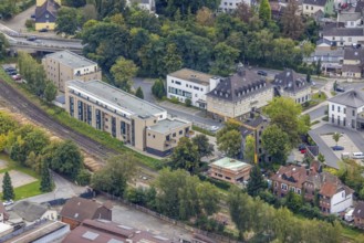 Aerial view, Altes Rathaus and Seniorenzentrum am Alten Rathaus in the district Ostherbede in