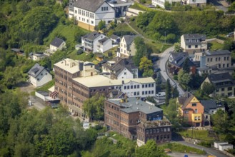 Aerial photograph, Burg F.W. Lüling company, museum of local history Wetter Hegestraße,