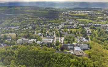 Aerial view, aerial view Volmarstein, Volmarstein Clinic, Wetter, Ruhr area, North