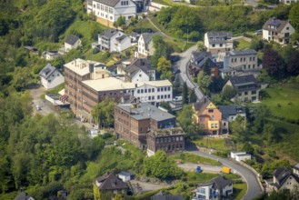 Aerial photograph, Burg F.W. Lüling company, museum of local history Wetter Hegestraße,
