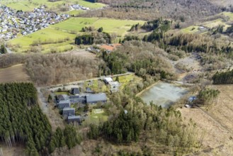 Aerial photo, CVJM Kreisverband Siegerland e.V., Wilgersdorf, Wilnsdorf, Siegerland, North