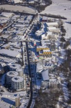 Aerial view, University of Witten / Herdecke, Annen, new campus extension in timber construction,