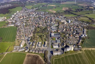 Aerial view, local view Stockum, Düren, Witten, Ruhr area, North Rhine-Westphalia, Germany, DE,