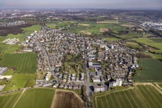 Aerial view, local view Stockum, Düren, Witten, Ruhr area, North Rhine-Westphalia, Germany, DE,