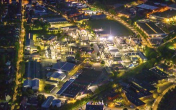 Aerial view, Evonik Industries AG premises, chemical plant, Witten, Ruhr area, North