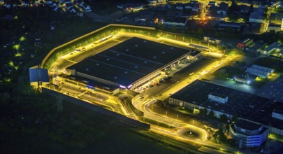 Aerial photo, Amazon logistics centre, Brauckstraße industrial estate, Rüdinghausen, Witten, Ruhr
