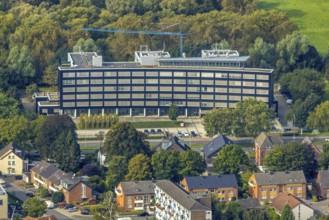 Aerial photo, Westnetz Gmbh training centre Wesel in Wesel, Lower Rhine, North Rhine-Westphalia,