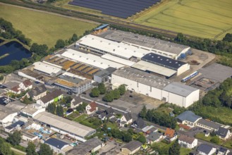 Aerial view, Wickeder Profile Walzwerk GmbH, Wickede, Sauerland, North Rhine-Westphalia, Germany,