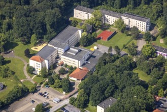 Aerial view, retirement home St. Raphäl, district Nachtigall, Wickede, Sauerland, North