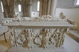 Sarcophagus of Otto the Great and his wife Edgitha, decorations, stone, interior view, stone