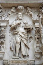 Decorations on the Renaissance pulpit by Christoph Kapup 1597 made of alabaster, St John the