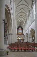 Gothic cathedral, interior view, St Mauritius and St Katharina, Magdeburg Cathedral, Magdeburg,