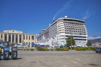 MSC Fantasia in the harbour of Trieste, Friuli-Venezia Giulia, Italy