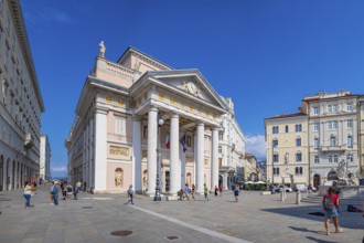 Foreign consulate in Piazza della Borsa in Trieste, Friuli-Venezia Giulia, Italy