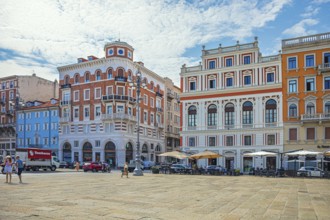 Piazza del Ponterosso in Trieste, Friuli-Venezia Giulia, Italy