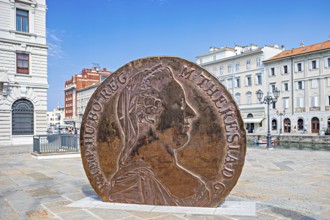 Piazza del Ponterosso in Trieste, Friuli-Venezia Giulia, Italy