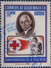 José Ruiz Angulo, Red Cross of Guatemala. Portrait on a Guatemalan postage tamp