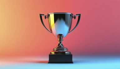 Award Cup Business In Ar: Graphic Representation Of Contest Winners Or Champions For Web Projects