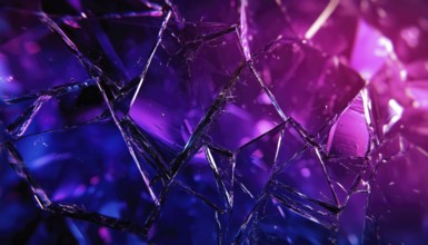 Abstract Background For Night Party Posters Or Advertisements Featuring Dark Purple And Blue Broken