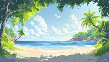 Tropical Island Beach: A Romantic Getaway For Summer Vacations Or Honeymoons With Stunning Sunsets