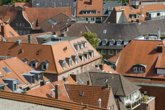 Aerial view, old town of Münster, North Rhine-Westphalia, Germany