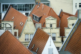 Aerial view, old town of Münster, North Rhine-Westphalia, Germany