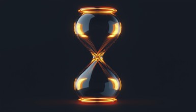 Hourglass Overlapping Overlay Logo. This Design Features An Hourglass Shape With Overlapping Layers