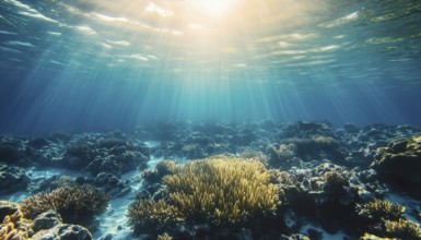 Exploring The Vibrant Underwater World Of The Maldives: Stunning Coral Reef, Crystal Clear Blue