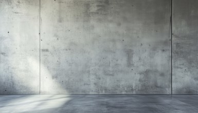 Smooth Concrete Cement Wall With Vintage Touch: Perfect Canvas For Wallpaper Or Graphics In Retro