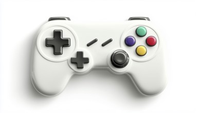 Authentic Retro Game Controller With White Background For An Awesome Gaming Experience - A Truly