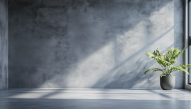 Smooth Concrete Cement Wall In Vintage Style For Wallpaper Or Graphics In Retro Blank Plaster. Calm