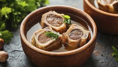 Homemade Boiled Bone Broth: A Nourishing Source Of Collagen And Amino Acids, The Building Blocks Of