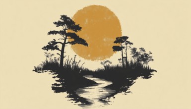 Logo For River Creek With A Design Featuring Flowing Lines And Water Imagery. Represents