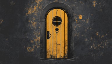Vintage Logo Design For A Hipster Niche Door Featuring A Unique And Stylish Design That Captures