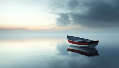 Boat Of Solitude Sailing Towards Endless Happiness: A Lonely Vessel'S Journey Towards Eternal