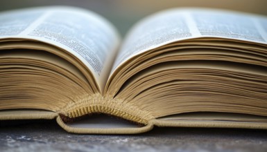 Close-Up Of Pages In An Open Book: A Detailed View Of The Contents Within The Book, Showcasing The