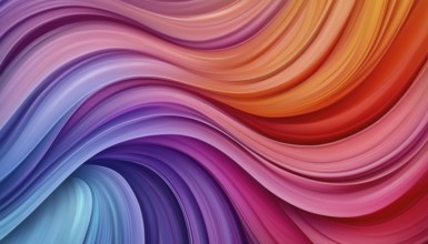 Abstract Pattern With Waves And Curves: A Design Featuring A Mixture Of Flowing Waves And Intricate