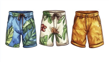Variety Of Beach Shorts In Different Sizes: Stand Out In Stylish And Comfortable Clothing For The
