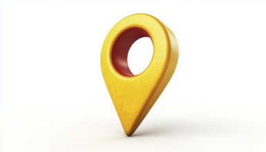 Pin Point: A Map Location Indicator Symbol In White. This Symbol Is Used To Mark A Specific