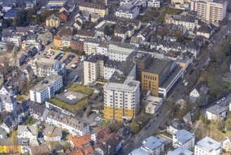 Aerial photo, Marien Kliniken - St. Marien-Krankenhaus Siegen, Siegen-Kernband, Siegen, Siegerland,