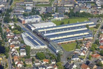 Aerial view, Standard Metallwerke, Werl, Soester Börde, North Rhine-Westphalia, Germany, DE,