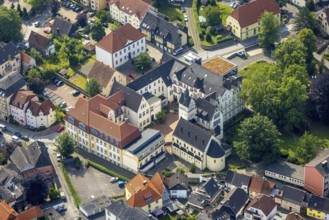 Aerial view, Ursuline Convent, Werl, Soester Börde, North Rhine-Westphalia, Germany, DE, Europe,