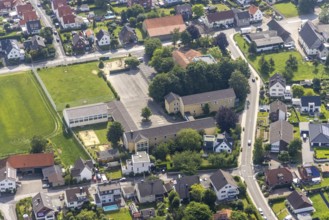 Aerial photo, Marienschule Büderich, Ostbüderich, Werl, Soester Börde, North Rhine-Westphalia,