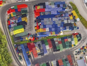 Aerial view, industrial estate Hillmicker Straße, Gerhard Steinseifer Brauereibedarf, Zum