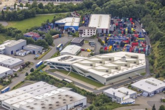 Aerial view, commercial area Hillmicker Straße, APS Wenden Drehmo GmbH, Gerhard Steinseifer